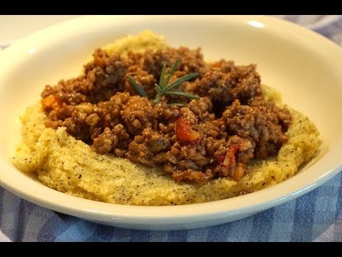 Polenta con ragรน - in 20' nel microonde | Easy Recipe