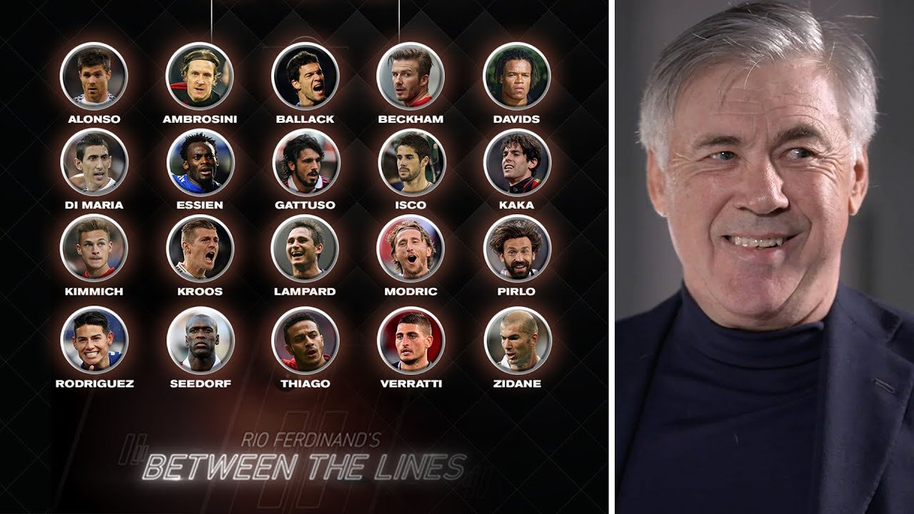 Carlo Ancelotti picks his dream midfield | Rio Ferdinand's Between The Lines