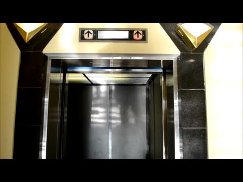 OLD 80S DOVER ELEVATOR IN OFFICE BUILDING