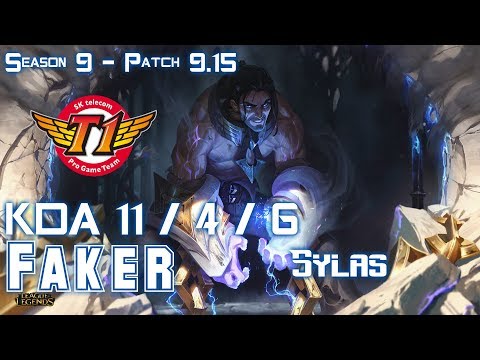 SKT T1 Faker SYLAS vs CORKI Mid - Patch 9.15 KR Ranked