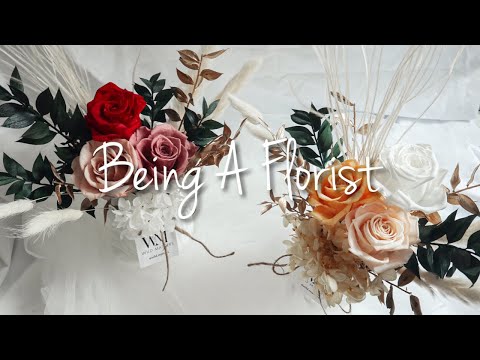 Vlog 07 - Being a Florist  [Preserved Flowers Vase] | Unboxing | Being An Entrepreneur