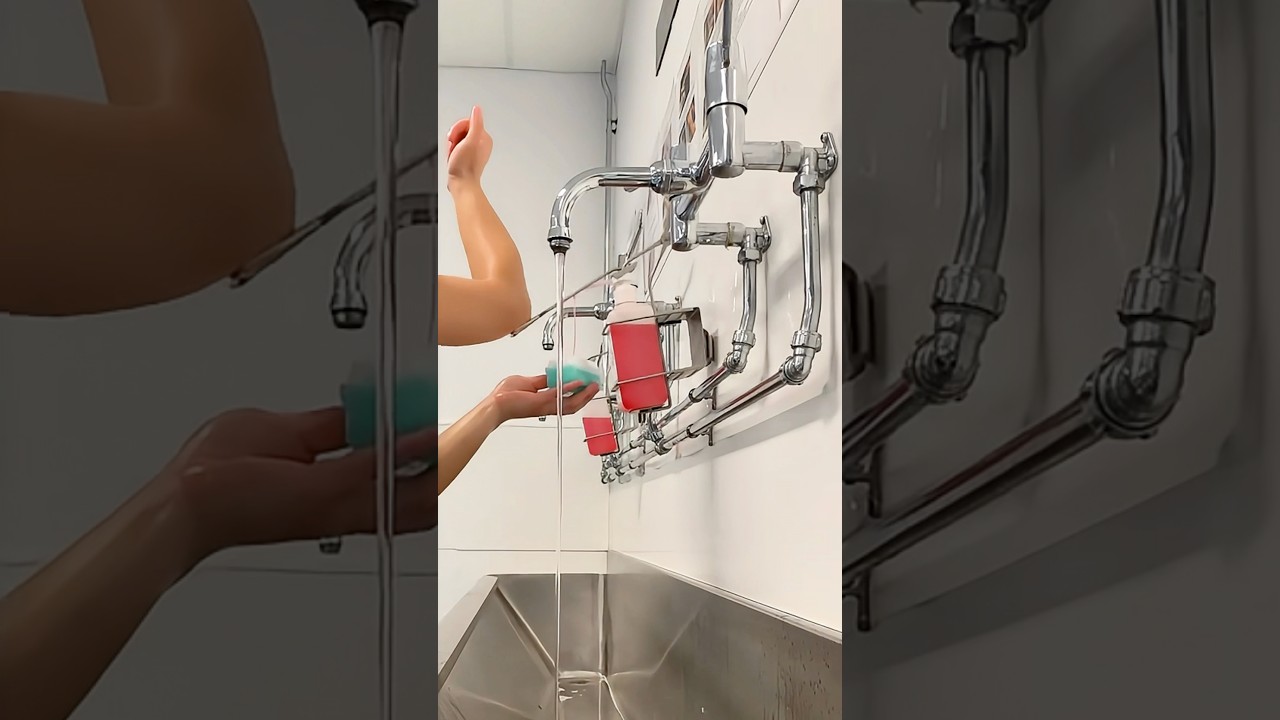 Surgical Hand Wash Technique 🫧 #surgicalskills #surgeonlife #vet #medicine #surgery #lifehacks