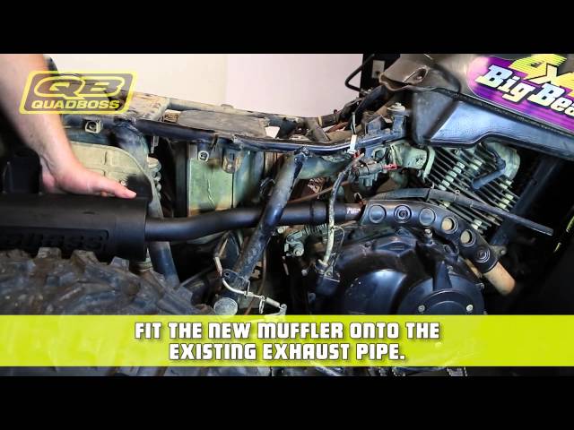 Quadboss Slip On Muffler Exhaust Pipe 2