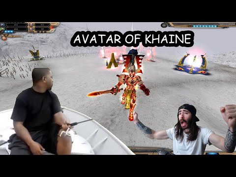 Warhammer 40 000 | Dawn of War: Soulstorm | Combiner Mod | Eldar vs Dark Eldar AI battle!