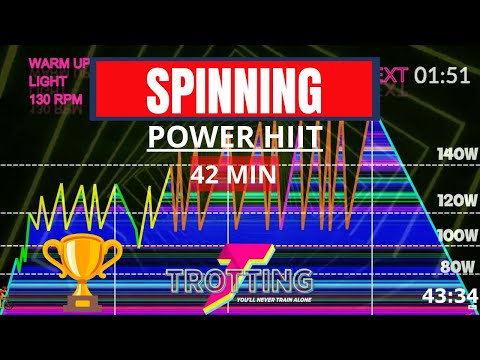 43 min Spinning Power HIIT: The High-Intensity Workout That Will Take Your Fitness to the Next Level