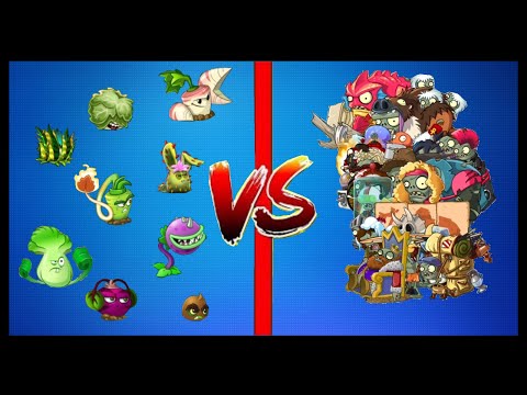 NEW plant Bun Chi! PvZ 2 face to face plants vs imposible! zombies level 10!