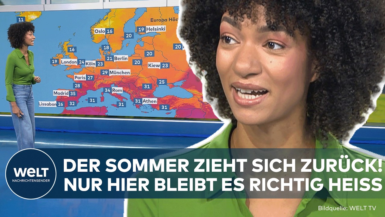WETTER IN DEUTSCHLAND: Sommer macht Pause! Regen und Gewitter – im Süden weiter bis zu 32 Grad
