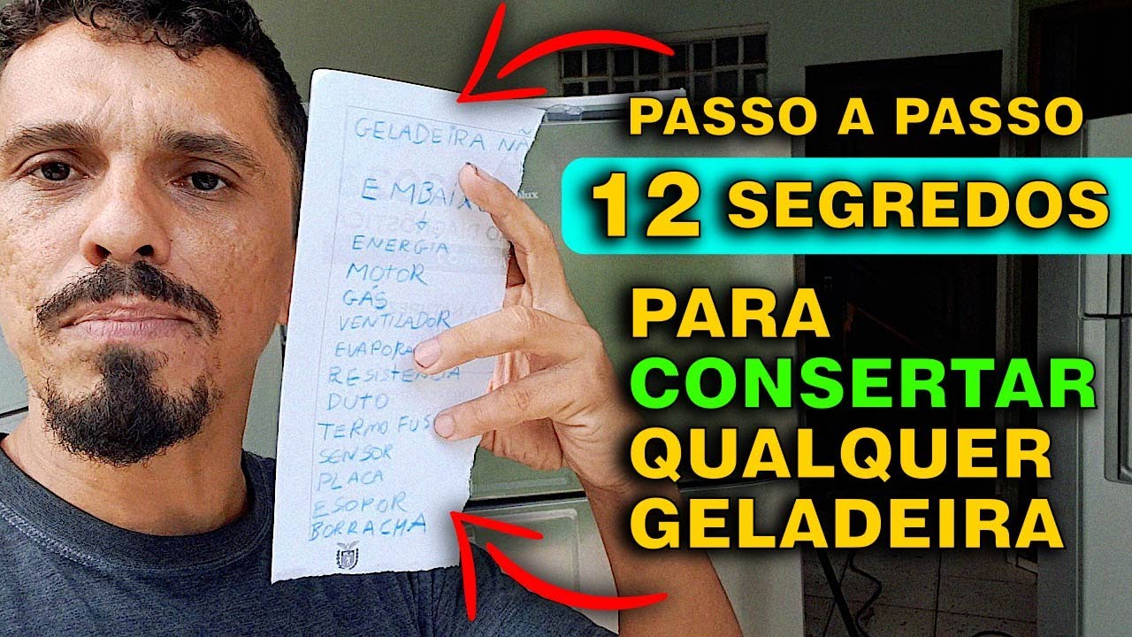 12 Segredos para consertar qualquer geladeira frost free que não gela embaixo[PASSO A PASSO]