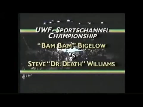 Bam Bam Bigelow VS Dr Death Steve Williams UWF Title 6/9/91 #BamBamBigelow #UWF #BeachBrawl