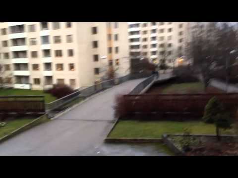 Absurt väderfenomen i Kista