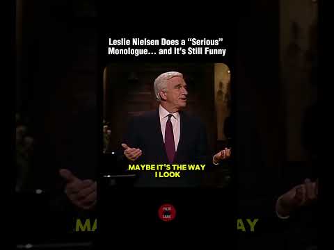 Leslie Nielsen “Serious Actor” Monologue | #shorts