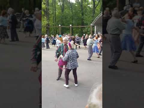old couples dancing/enjoying in Moscow Russia