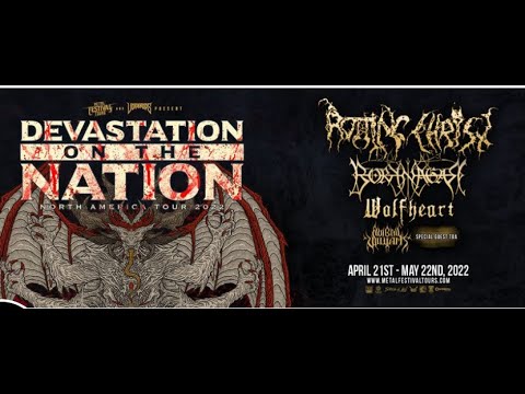 ‘Devastation On The Nation Tour‘ 2022 w/ Rotting Christ, Borknagar, Wolfheart and Abigail Williams