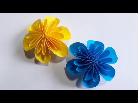 How to make paper flowers /origami /paper craft