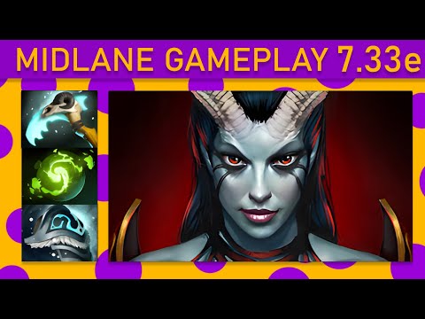 ⭐20+ Kills! Queen of Pain Mid Gameplay - Dota 2 Top MMR