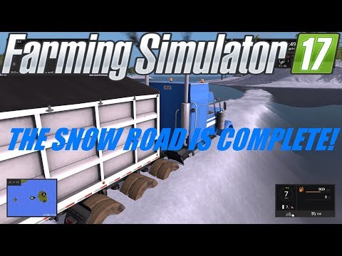 FARMING SIMULATOR 17 - THE SNOW ROAD IS COMPLETE! - SPECTACLE ISLAND - PS4