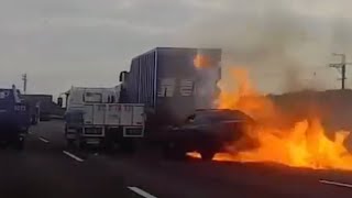 Re: [新聞] 快訊／國1員林路段「3車追撞」火燒車