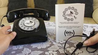 opis 60s rotary dial gsm mobile phone