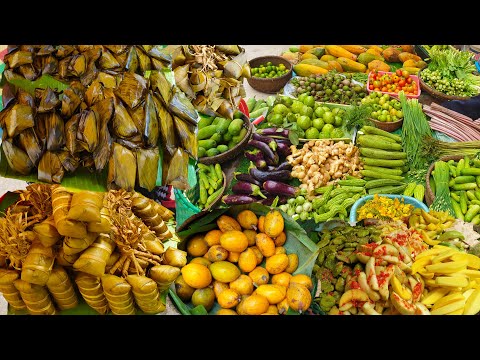 Tow Market Food Show - Everyday Fresh Foods For Sales @ Jak Angrae And Boeng Trabaek Market