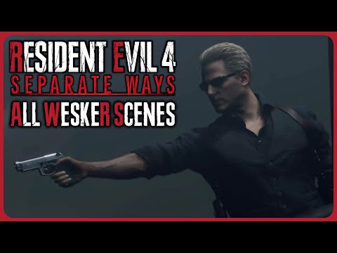 ALL Albert Wesker scenes - Resident Evil 4 Remake Separate Ways DLC
