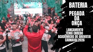 ACADÊMICOS DE GRAVATAI SHOW BATERIA NO LANÇAMENTO TEMA ENREDO CARNAVAL 2026