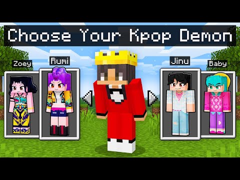 Minecraft, But You Can CHOOSE YOUR KPOP DEMON HUNTER!