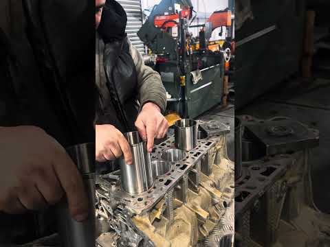 Why Engineers Heat a Cylinder Head Before Installation  #MechanicLife #satisfyingfix #restoration