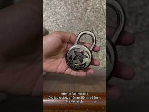 Hotstar round double locking padlock