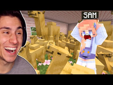 The Frustrated Gamer - I Put 100 CAMELS In Her House! | Minecraft