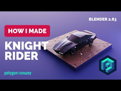 Knight Rider in Blender 2.83 - 3D Car Modeling Process