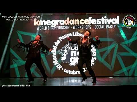 YURI COLUCCI Y MICHAEL STORTONI - 3er PUESTO dúo masculino XI Mundial de Pasos Libres La Negra Salsa