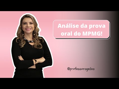 Análise da prova oral do MPMG | Professora Geilza Diniz