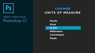 Change Units of Measure in Adobe Photoshop (points, pixels, inches, cm, mm, picas)