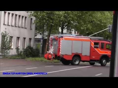 Unwetter 8.6. 2016 - Regenvideos & HLF 21 BF Basel-Stadt beim Ausrücken