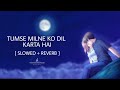 Tumse Milne Ko Dil Karta Hai... | [ SLOWED + REVERB ] | Peaceful Music