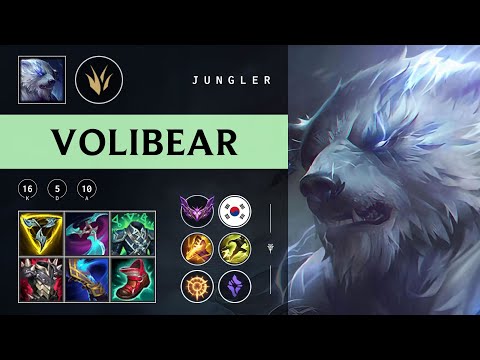 Volibear Jungle vs Nidalee - KR Master Patch 25.23
