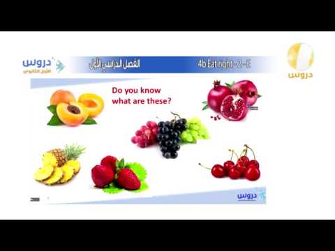 الأول الثانوي | الفصل الدراسي الأول 1438 | الإنجليزية | 4b eat night -2