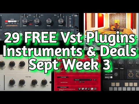 29 Best New FREE VST PLUGINS, Vst Instruments, SAMPLE PACKS & Huge Deals - SEPTEMBER 2021 Week 3
