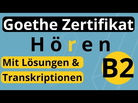 Goethe Certificate B2 Listening Model Set Young People