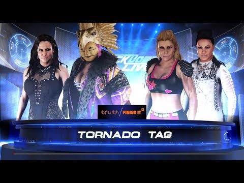 WWE 2K18 - Asuka and Stephanie McMahon VS Natalya and Tamina