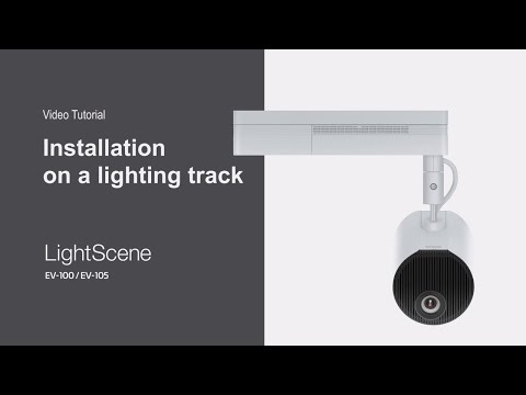 Installing LightScene EV-100 and EV-105 on a Lighting Track