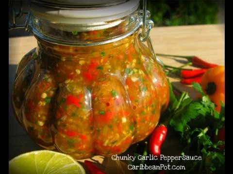 Chunky Garlic Pepper Sauce Recipe.