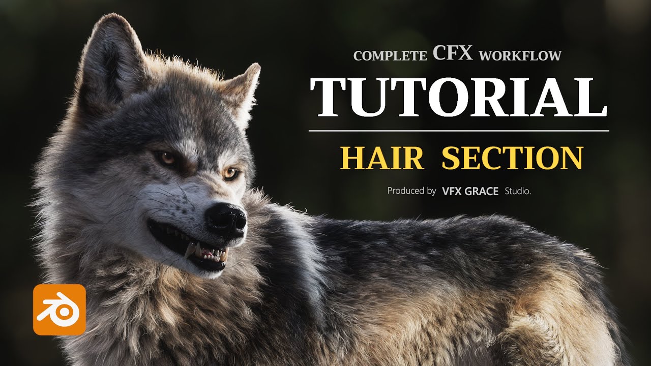 Blender Creature Effects Tutorial Grooming Section Preview