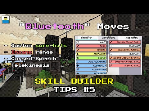 How to make "BLUETOOTH" MOVES in JJS! | Jujutsu Shenanigans Skill Builder Tutorial