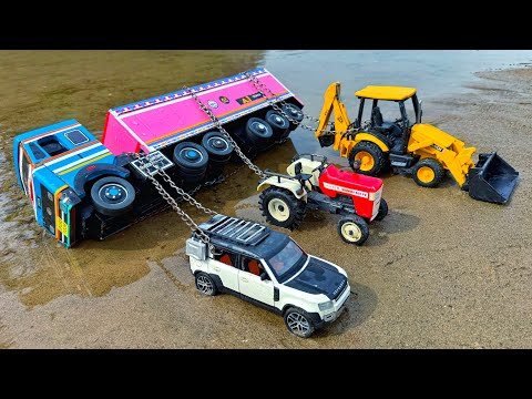 JCB Tractor Cartoon Video | BharatBenz SIGNA Dumper Truck Accident Pulling Out Car Tractor Jcb 3dx?