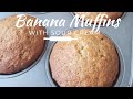 Chocolate Chip Banana Muffins With Sour Cream