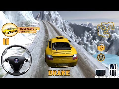 Drive Snow Taxi Legends Simulator 2018  Crazy Mountain road - Android GamePlay Winter Editon HD