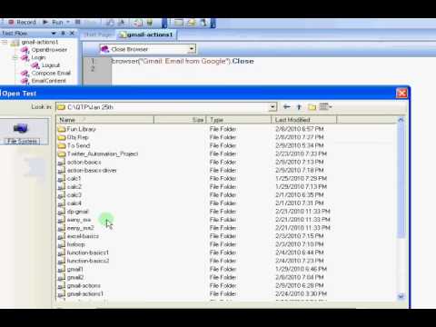 QTP eLearn auto emailer VB Script Descriptive Programming Ordinal Identifiers QTP Tutorial