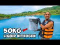We Mix 50Kg Liquid Nitrogen In Water