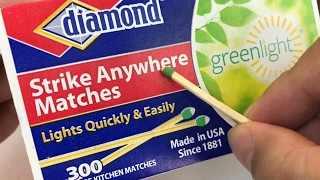 Diamond Greenlight Strike Anywhere Matches review